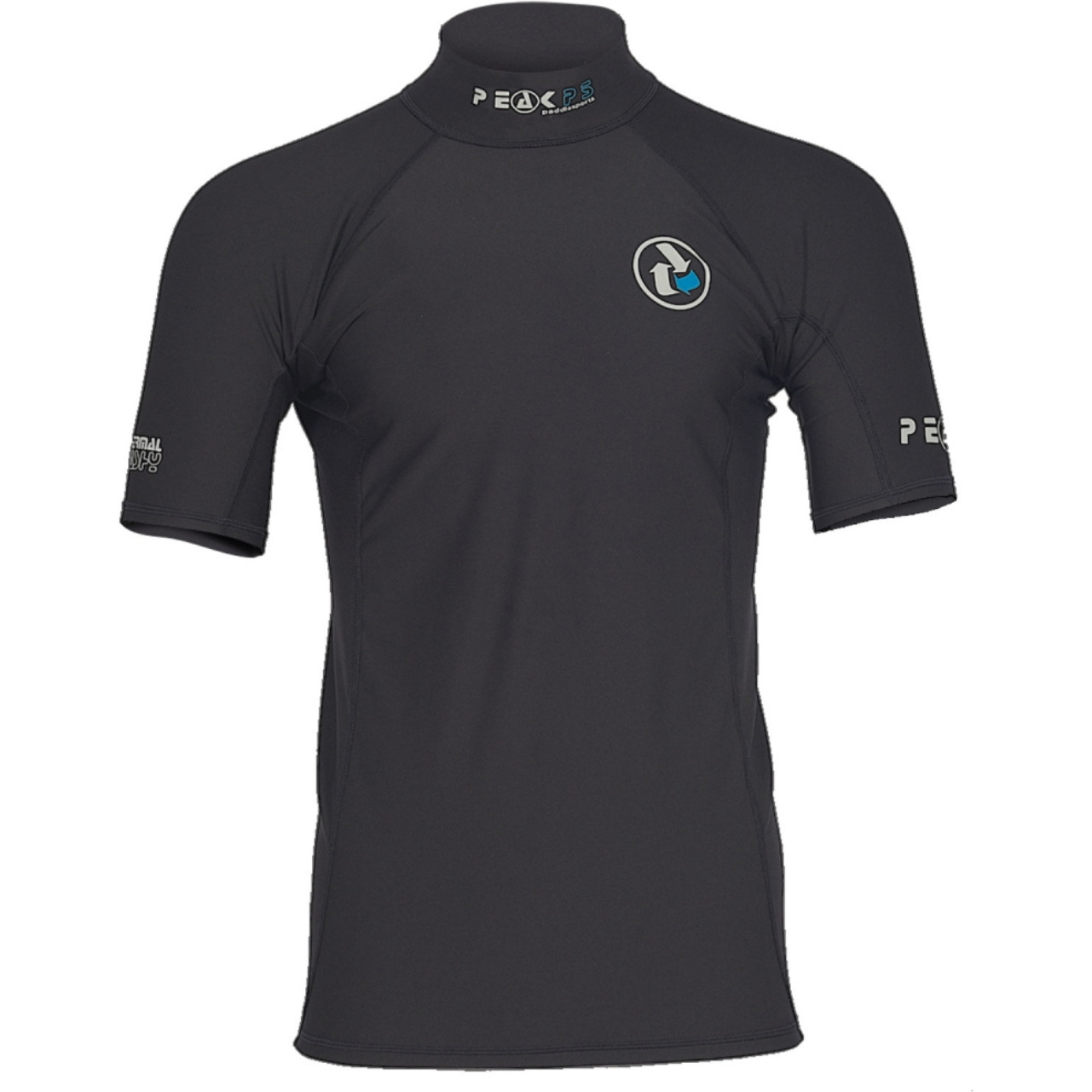2026 Peak PS Thermal Short Sleeve Rash Vest 26TRSS - Black